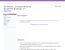 Tablet Screenshot of cancer-systems-biology.net